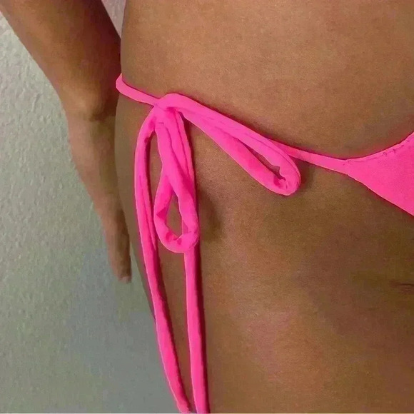 Keva J. - NWT Cut Out Pink Swimsuit Monokini Sz Small - Picture 9 of 12